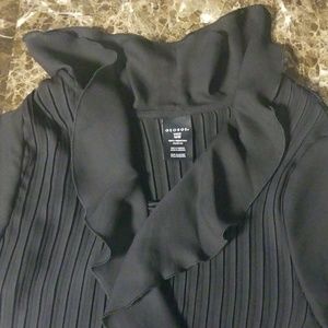 George Tops - 4/$15 Stunning George Black Ruffled Blouse! George Tops - 4/$15 Stunning George Black Ruffled Blouse!